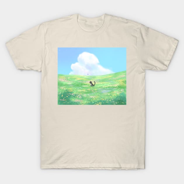 Meadow Cat T-Shirt by Avery Ota